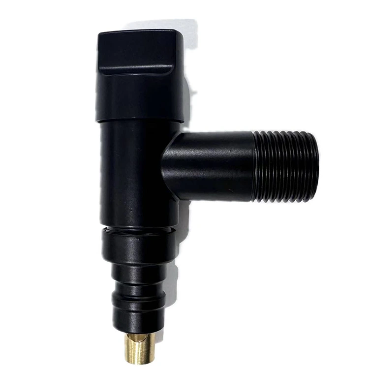 Кир жуугуч машина үчүн Black Square Knob Stop Valve