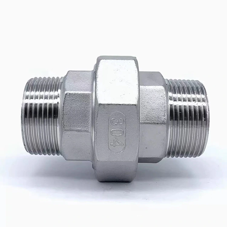 Сантехника үчүн эки эркек жип бирикмеси