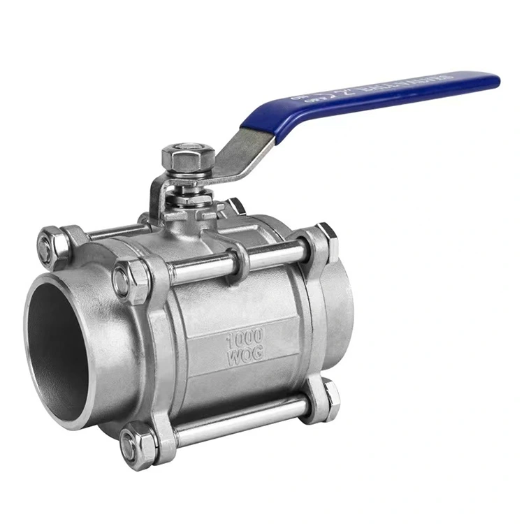 Ыкчам орнотулган Fixed 3PC Butt-Weld Ball Valve