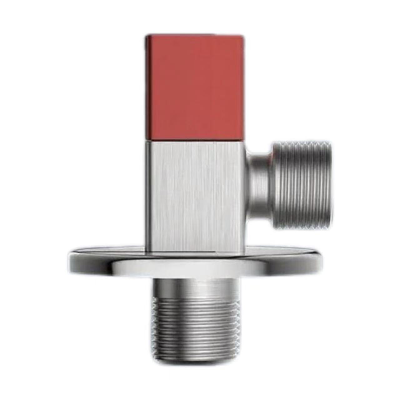 Кызыл жана көк этикетка Square Handle Суу жылыткыч туалет Inlet бурч клапан